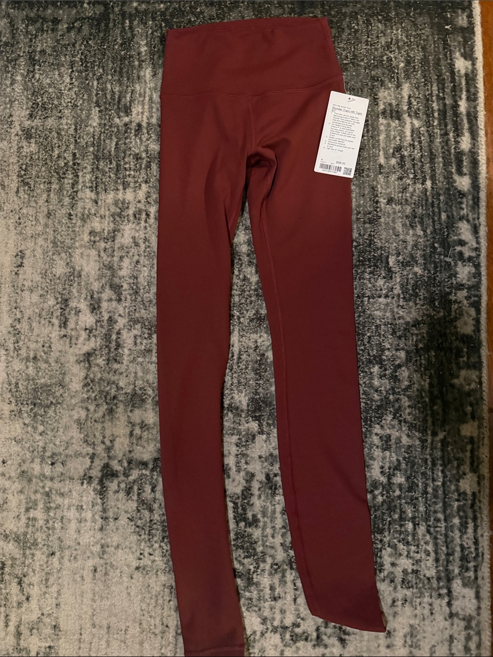 lululemon athletica Burgundy High-Rise Leggings